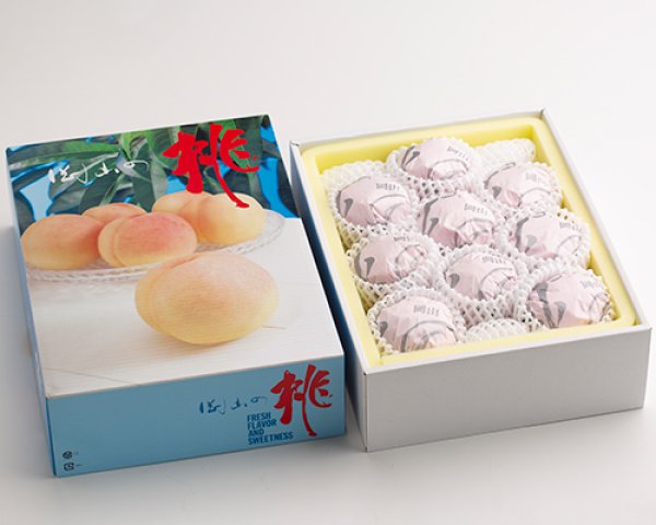 画像3: 清水白桃 大玉（約270ｇ）×ロイヤル9玉入【2025年】（限定100箱） (3)